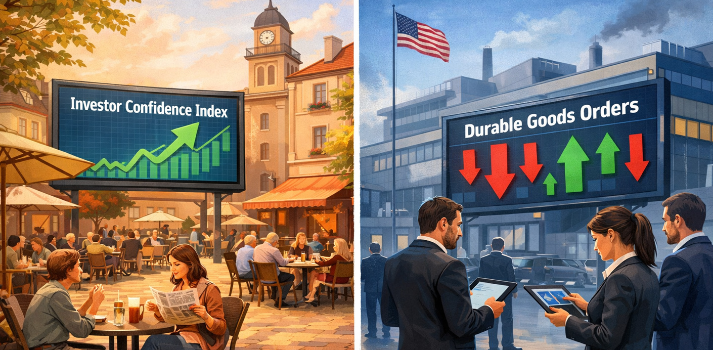 Amanhã destacamos Confiança investidor e bens duradouros